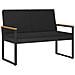 Set Mobili da Esterno con cuscino 4 pcs Nero polyrattan - Foto miniatura 4