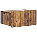 Mobiletto da notte a muro Legno antico 49 x 34,5 x 24 cm - Foto miniatura 2
