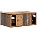 Mobiletto da notte a muro Legno antico 49 x 34,5 x 24 cm - Foto miniatura 6