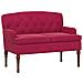 Loveseat con bottoni imbottiti Rosso Vino 111 x 65 x 79 cm - Foto miniatura 1