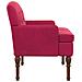 Loveseat con bottoni imbottiti Rosso Vino 111 x 65 x 79 cm - Foto miniatura 4