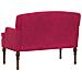 Loveseat con bottoni imbottiti Rosso Vino 111 x 65 x 79 cm - Foto miniatura 5