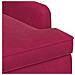 Loveseat con bottoni imbottiti Rosso Vino 111 x 65 x 79 cm - Foto miniatura 6
