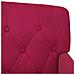 Loveseat con bottoni imbottiti Rosso Vino 111 x 65 x 79 cm - Foto miniatura 7