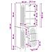 Set di armadi 2 pcs 66 x 34,5 x 90 cm Legno ingegnerizzato - Foto miniatura 8