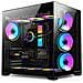 Case PC Elite, ATX, 7 Ventole (6 Invertite), Fish Tank, USB Type-C, Hub 6-Pin, MB Sync, Nero - Foto miniatura 1