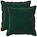 Cuscino con cuscino HOUTEN 2 pz Verde Scuro Velluto - Foto miniatura 1