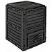 Compostiera da giardino Nero 59,5 x 60 x 81,5 cm 280 l 100% PP - Foto miniatura 5