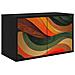 Mobile TV da Parete BONN 69 x 33 x 40 cm Rovere Nero - Foto miniatura 1
