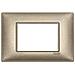 Placca 3 Moduli Bronzo Metallizzato Plana 14653.70 - Foto miniatura 7
