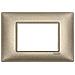 Placca 3 Moduli Bronzo Metallizzato Plana 14653.70 - Foto miniatura 6
