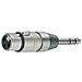 Adattatore Xlr 6.35 Mm Maschio - Xlr 3p (f) Argento - Foto miniatura 1