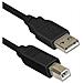 Cavo USB 2.0 A / USB 2.0 B Maschio / Maschio da 5m Nero - Foto miniatura 1