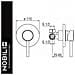 Miscelatore Doccia Incasso 1 Via Nobili Live Lv00108cr, Cromo - Foto miniatura 2