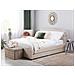 Letto Con Contenitore In Tessuto Beige 180x200cm Montpellier - Foto miniatura 14