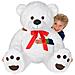 Peluche Orso Gigante Xxl Alto 150cm Pupazzo Bambini Orsacchiotto Morbido Bianco - Foto miniatura 3