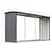 Capannone da Giardino in Acciaio Zincato 330x92x153cm Grigio - Foto miniatura 6