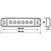 Set 20 Pz, Luce Ingombro A 6 Led, Montaggio In Superficie, 12/24v - Bianco - Foto miniatura 2