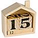 Calendario Perpetuo Casa Di Legno - 7,3 X 8 X 3,4 Cm - Foto miniatura 1