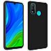 Cover Silicone Huawei P Smart 2020 Semi-rigida Opaca Soft Touch Nero - Foto miniatura 1