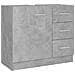Mobile Sottolavabo Grigio Cemento 63x30x54 cm Legno Multistrato - Foto miniatura 1