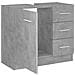 Mobile Sottolavabo Grigio Cemento 63x30x54 cm Legno Multistrato - Foto miniatura 5