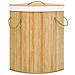 Cesto Portabiancheria Angolare in Bambù 60 L - Foto miniatura 3