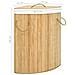 Cesto Portabiancheria Angolare in Bambù 60 L - Foto miniatura 7
