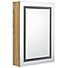 Armadietto Bagno con Specchio e LED Rovere 50x13x70 cm - Foto miniatura 3