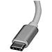 Adattatore di rete USB-C a RJ45 Gigabit Ethernet Gbe - M / F - Argento - Foto miniatura 3