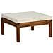 Set Divani da Giardino 6 pz con Cuscini Crema in Legno Acacia - Foto miniatura 2