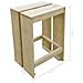 Set Bistrò Da Giardino 3 Pz In Legno Di Pino Impregnato - Foto miniatura 2