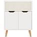 Credenza Bianco Lucido 60x30x72 cm in Legno Multistrato - Foto miniatura 5