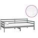 Divano Letto Con Materasso 90x200 Cm Grigio In Massello Di Pino - Foto miniatura 2