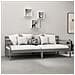 Divano Letto Con Materasso 90x200 Cm Grigio In Massello Di Pino - Foto miniatura 3