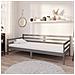Divano Letto Con Materasso 90x200 Cm Grigio In Massello Di Pino - Foto miniatura 1
