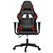 Sedia Gaming Massaggio Nero e Rosso Vino in Similpelle - Foto miniatura 9