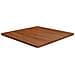 Piano Tavolo Quadrato Marrone Scuro 80x80x2,5cm Rovere Trattato - Foto miniatura 1