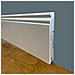 100ml Di Battiscopa Premium In Legno Massello Mod.ducale 120x15 Laccato Bianco - Foto miniatura 1