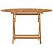 Tavolo da Giardino Pieghevole diametro110x75 cm Legno Massello di Teak - Foto miniatura 3