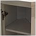 Camino Elettrico Caminetto Da Terra Ad Angolo In Legno Bianco L126 X P78 X H83 - Foto miniatura 3