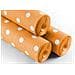 Rotolo Tovaglia A Pois Per Feste Antistrappo 100% Carta Made Italy 5mtx1,20mt 5 Metri Arancio - Foto miniatura 1