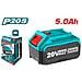Batteria Agli Ioni Di Litio 5,0ah, 20v /p20s, Serie Industrial (tfbli2053) - Foto miniatura 2
