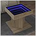 Tavolino Salotto Con Led Rovere Sonoma 50x50x45 Cm Multistrato - Foto miniatura 1