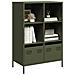 Credenza Verde Oliva 68x39x103,5 Cm In Acciaio - Foto miniatura 3