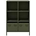 Credenza Verde Oliva 68x39x103,5 Cm In Acciaio - Foto miniatura 9