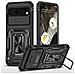 Custodia Nera Per Google Pixel Con Supporto Ad Anello E Lente Scorrevole Google Pixel 7 - Foto miniatura 1
