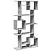 Libreria Grigio Cemento 92x29x188 Cm In Legno Multistrato - Foto miniatura 2