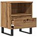 Comodini 2pz Rovere Artigianale 40x35x50 cm Legno Multistrato - Foto miniatura 6