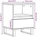 Comodini 2pz Rovere Artigianale 40x35x50 cm Legno Multistrato - Foto miniatura 10
